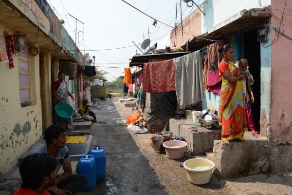 A glimpse of the community life at Sanjaynagar slum